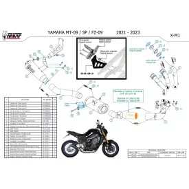 Mivv X-M1 Black Yamaha MT 09