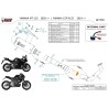 Mivv Komplette Sport-Auspuffanlage Schwarz Yamaha YZF R125 Y.067.LXBP + ACC.076.A1