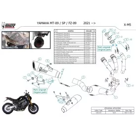Mivv X-M5 Black Yamaha MT 09