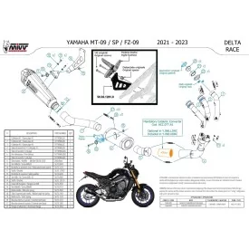Mivv Delta Race Yamaha MT 09