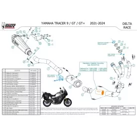 Mivv Delta Race Yamaha Tracer 9 GT 
