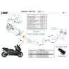 Mivv Komplette Sport-Auspuffanlage Schwarzes Titan Yamaha T-MAX 560