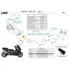 Mivv Komplette Sport-Auspuffanlage Schwarz Yamaha T-MAX 560