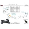 Mivv Sport Exhaust Full System Black carbon end cap Yamaha T-MAX 560 Y.073.LVC + ACC.045.A1