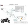 Mivv Sport Exhaust Full System Carbon carbon end cap Yamaha XSR 125