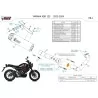 Mivv Komplette Sport-Auspuffanlage Schwarz Carbon-Endkappe Yamaha XSR 125