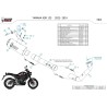 Mivv Echappement Sport Complet Noir Yamaha XSR 125 Y.075.SM3B