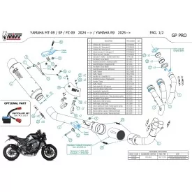 Mivv Echappement Sport Complet Noir Yamaha R9