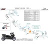 Mivv Scarico Sportivo Completo Nero fondello carbonio Yamaha T-MAX 560 Y.080.KVC + ACC.099.A1