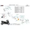 Mivv Escape Deportivo Completo Negro fondo carbono Yamaha T-MAX 560