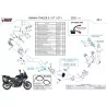 Mivv Escape Deportivo Completo Titanio fondo carbono Yamaha Tracer 9 / GT / GT+