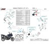 Mivv Sport Exhaust Full System Titanium carbon end cap Yamaha Tracer 9 / GT / GT+ Y.081.L4K + ACC.099.A1