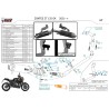 Mivv Komplette Sport-Auspuffanlage Schwarz Zontes ZT 125 GK Z.003.LXB + ACC.042.A1