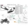 Mivv Escape Deportivo Completo Negro Zontes ZT 125 G1 Z.001.LXB + ACC.042.A1