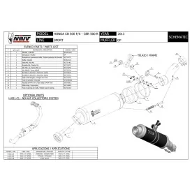 Mivv GP Honda CB 500 F / X H.051.LXB