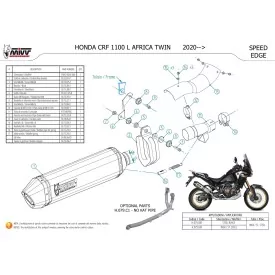 Mivv Speed Edge Honda Africa Twin CRF 1100 L