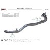 Mivv Katalysator-Ersatzrohr Honda FORZA 750 H.080.C1