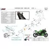 Mivv Echappement Sport Complet Inox Kawasaki Z650 K.057.LDRX + ACC.077.A1