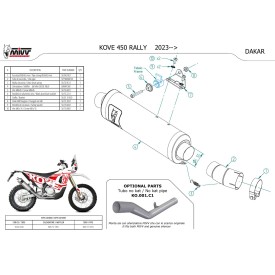 Mivv DAKAR Inox Kove 450 RALLY KO.001.LDKX