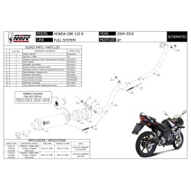 Mivv GP Honda CBR 125 R H.043.L2S + ACC.033.A1