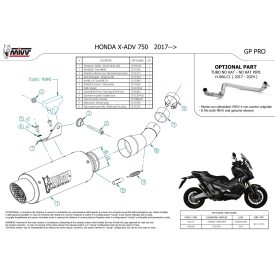 Mivv GPpro Carbono Honda X-ADV 750 H.066.L2P