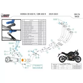 Mivv Delta Race Honda CB 650 R