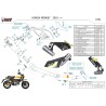 Mivv Escape Deportivo Completo Titanio Honda MONKEY H.082.LC4T + ACC.073.A1