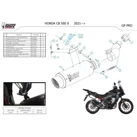 Mivv GPpro Noir Honda CB 500 X H.084.LXBP