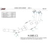 Mivv De-Cat Pipe Honda CB750 HORNET H.085.C1