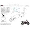 Mivv OVAL Carbon carbon end cap Honda CB750 HORNET H.085.L3C
