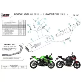 Mivv GPpro Negro Kawasaki NINJA 400