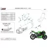 Mivv AK-1 Carbone fond carbone Kawasaki NINJA ZX-6 R