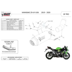 Mivv GPpro Carbon Kawasaki ZX-6 R 636 K.050.L2P