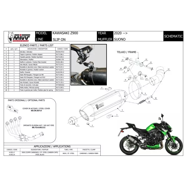 Mivv Suono Kawasaki Z900