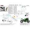 Mivv Scarico Sportivo Completo Carbonio Kawasaki Z650 K.058.K2P + ACC.077.A1