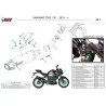 Mivv AK-1 Titane fond carbone Kawasaki Z500 / SE