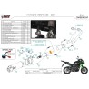 Mivv Escape Deportivo Completo Negro fondo carbono Kawasaki Versys 650 K.059.KZC + ACC.077.A1