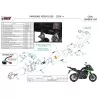 Mivv Sport Exhaust Full System Black carbon end cap Kawasaki Versys 650