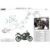 Mivv AK-1 Schwarz Carbon-Endkappe Kawasaki Z500 / SE K.061.LZK