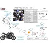 Mivv Komplette Sport-Auspuffanlage Schwarzes Titan Triumph STREET TRIPLE 765 R / RS T.030.LR1TB + ACC.099.A1