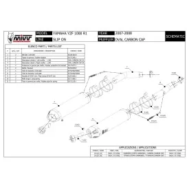 Mivv Oval Yamaha R1 YZF 1000
