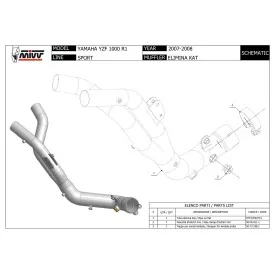 Mivv Supresor Catalizador Yamaha R1 YZF 1000