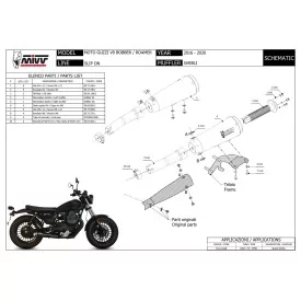 Mivv Ghibli Black Moto Guzzi V9 Bobber / Roamer