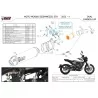 Mivv OVAL Schwarz Carbon-Endkappe Moto Morini SEIEMMEZZO STR MM.002.LZC + ACC.041.A1