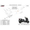 Mivv Echappement Sport Complet Noir Kymco DOWNTOWN 300 MV.KY.0003.LV + ACC.041.A1