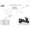 Mivv Scarico Sportivo Completo Nero Kymco DOWNTOWN 300
