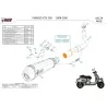 Mivv Sport Exhaust Full System Black Piaggio VESPA GTS 300 P.008.LDRB + ACC.041.A1