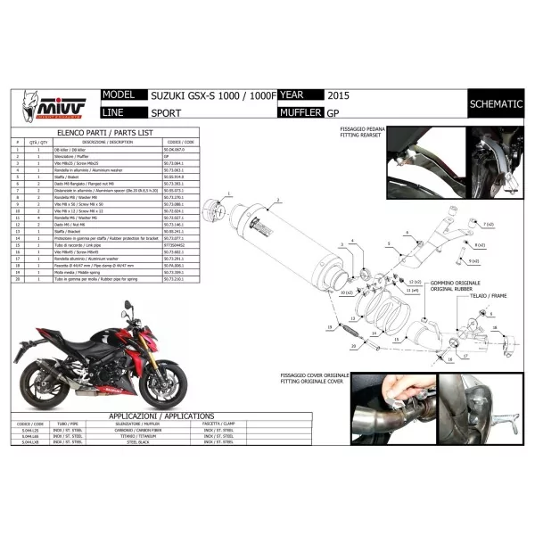 Mivv GP Suzuki GSX-S 1000