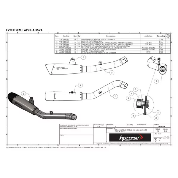 Hp Corse Evoxtreme Aprilia Rsv 4 2009/2014