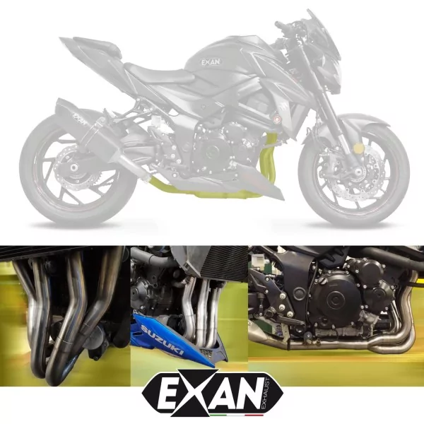 Exan Suzuki GSX - S 750 2017/2020 FULL SYSTEM 4-1 STEEL
